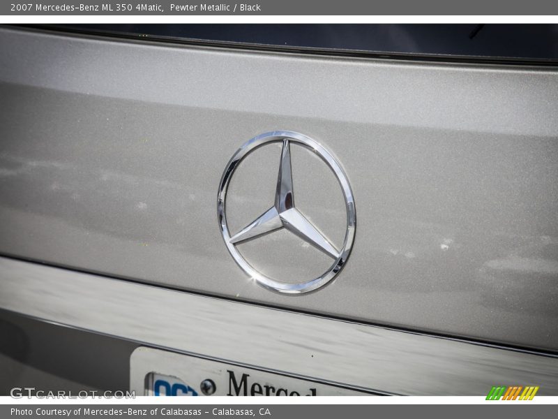 Pewter Metallic / Black 2007 Mercedes-Benz ML 350 4Matic