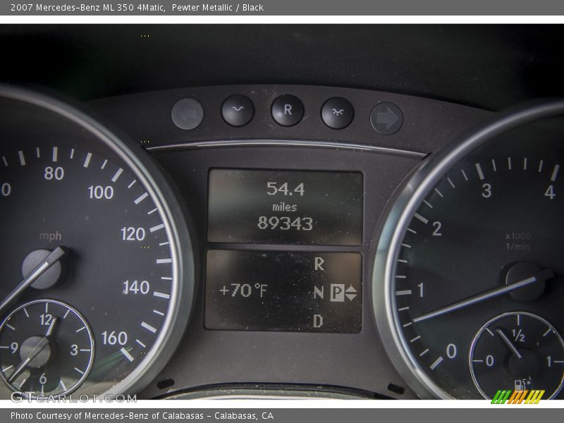 Pewter Metallic / Black 2007 Mercedes-Benz ML 350 4Matic