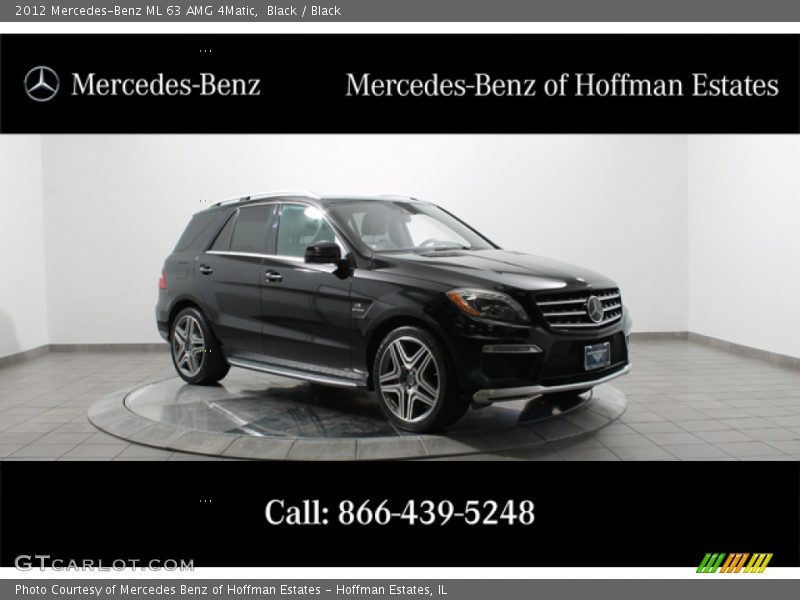 Black / Black 2012 Mercedes-Benz ML 63 AMG 4Matic