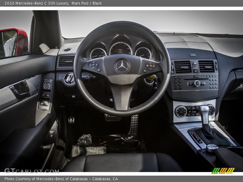Mars Red / Black 2010 Mercedes-Benz C 300 Luxury