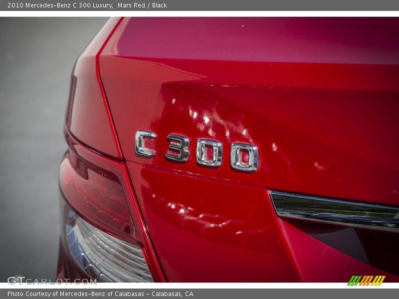 Mars Red / Black 2010 Mercedes-Benz C 300 Luxury