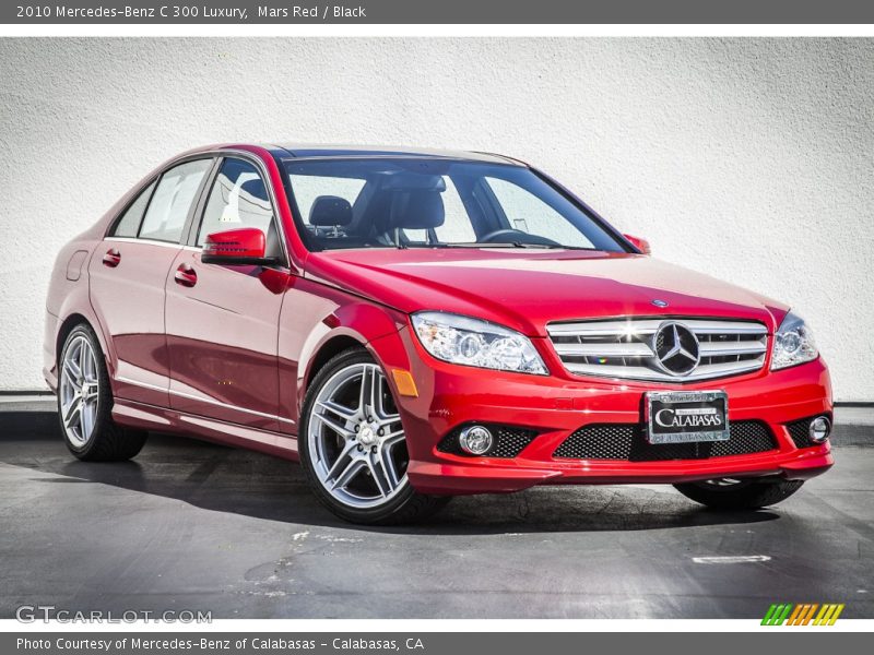 Mars Red / Black 2010 Mercedes-Benz C 300 Luxury