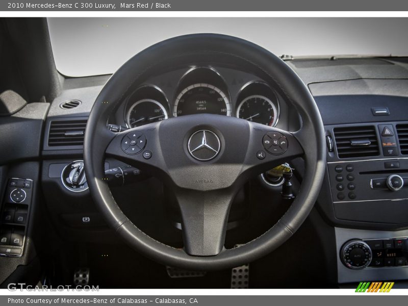 Mars Red / Black 2010 Mercedes-Benz C 300 Luxury