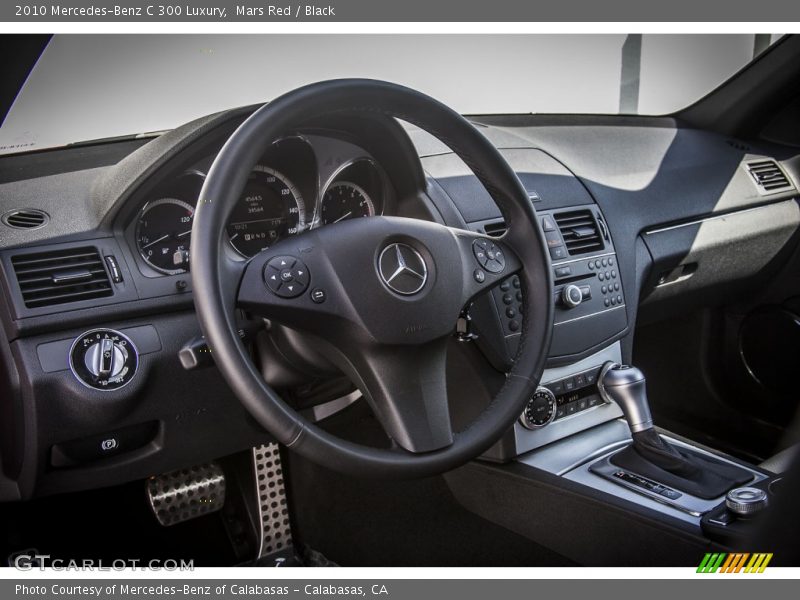 Mars Red / Black 2010 Mercedes-Benz C 300 Luxury