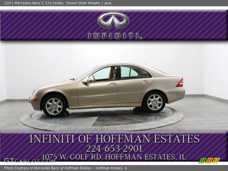 Desert Silver Metallic / Java 2001 Mercedes-Benz C 320 Sedan
