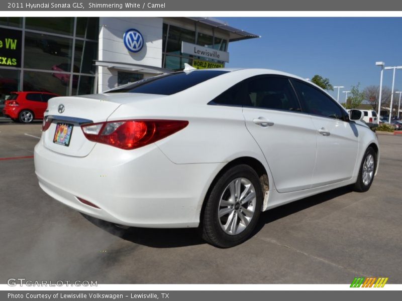 Shimmering White / Camel 2011 Hyundai Sonata GLS