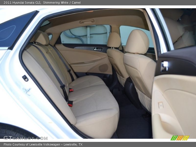 Shimmering White / Camel 2011 Hyundai Sonata GLS