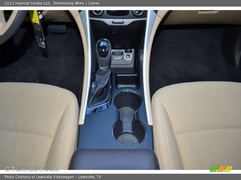 Shimmering White / Camel 2011 Hyundai Sonata GLS