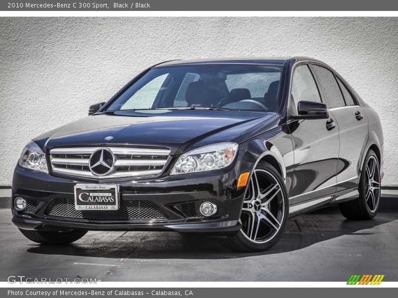 Black / Black 2010 Mercedes-Benz C 300 Sport
