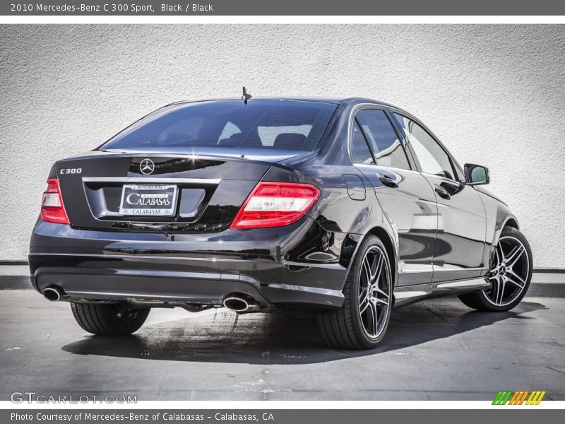Black / Black 2010 Mercedes-Benz C 300 Sport