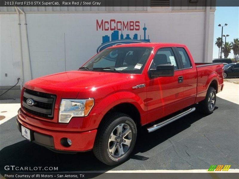Race Red / Steel Gray 2013 Ford F150 STX SuperCab