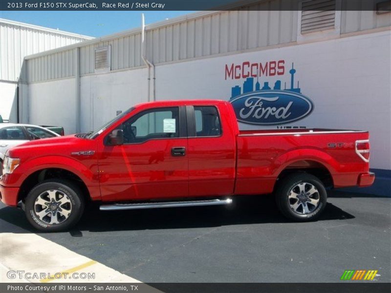 Race Red / Steel Gray 2013 Ford F150 STX SuperCab