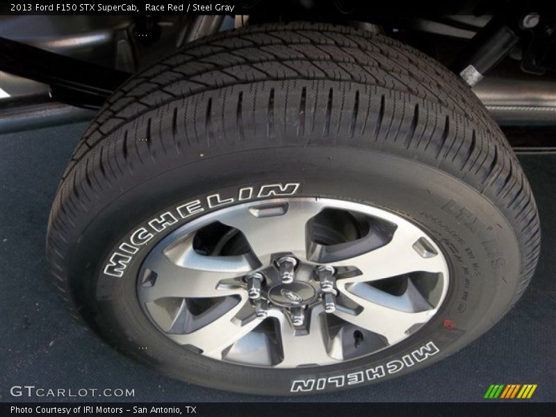 Race Red / Steel Gray 2013 Ford F150 STX SuperCab