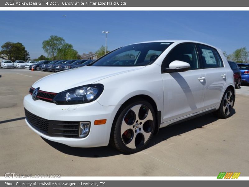 Candy White / Interlagos Plaid Cloth 2013 Volkswagen GTI 4 Door