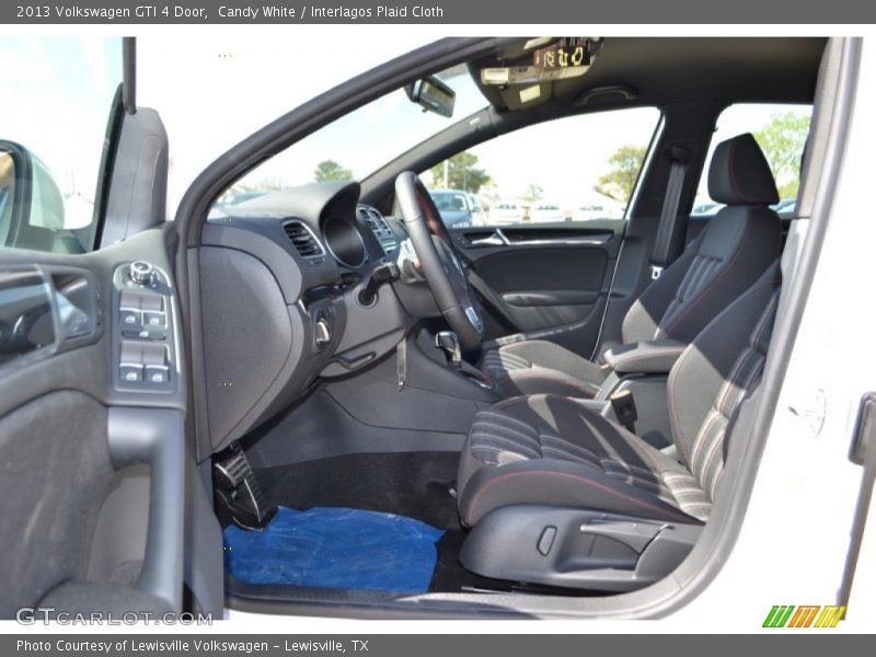 Candy White / Interlagos Plaid Cloth 2013 Volkswagen GTI 4 Door