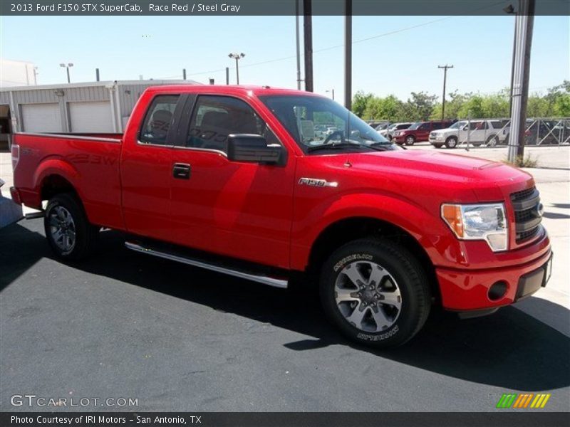 Race Red / Steel Gray 2013 Ford F150 STX SuperCab