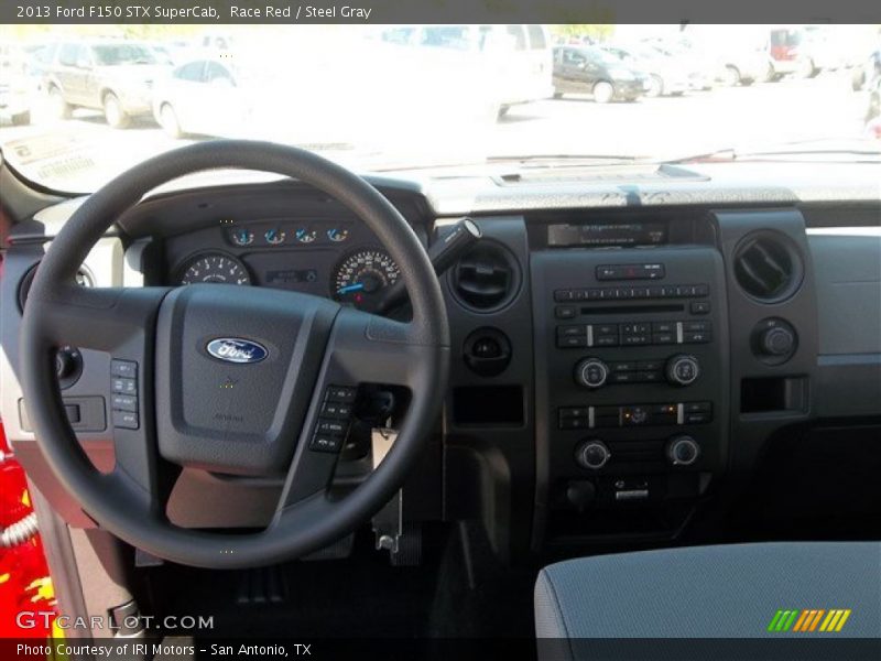 Race Red / Steel Gray 2013 Ford F150 STX SuperCab