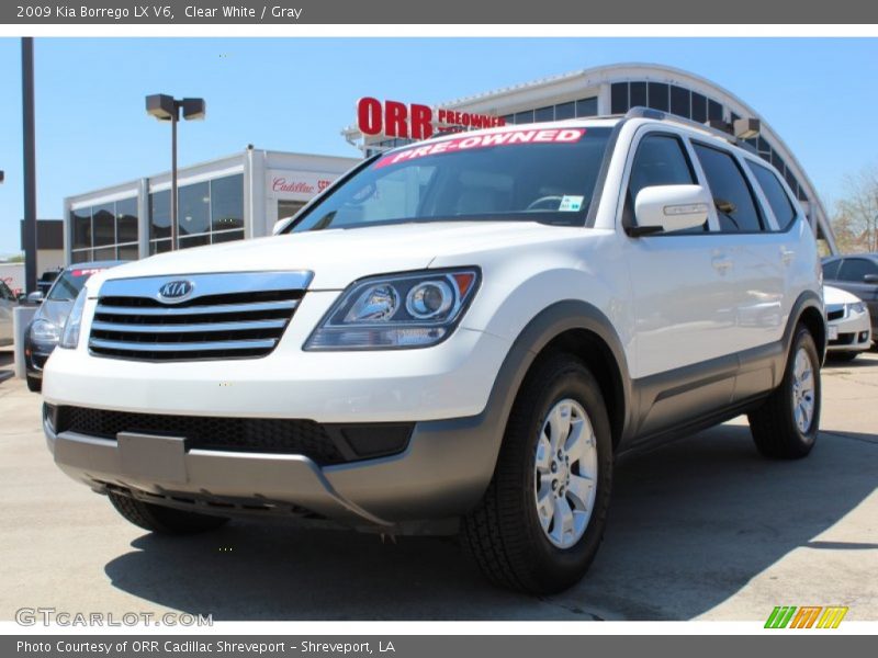 Clear White / Gray 2009 Kia Borrego LX V6