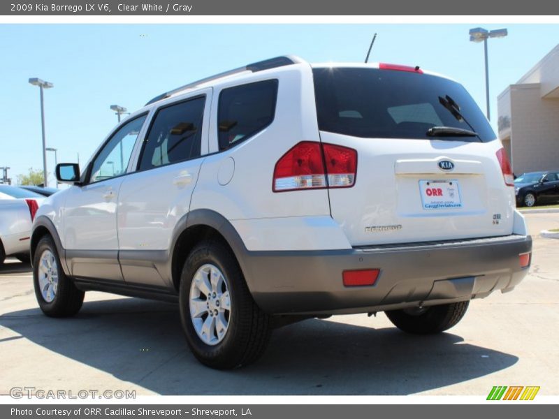 Clear White / Gray 2009 Kia Borrego LX V6