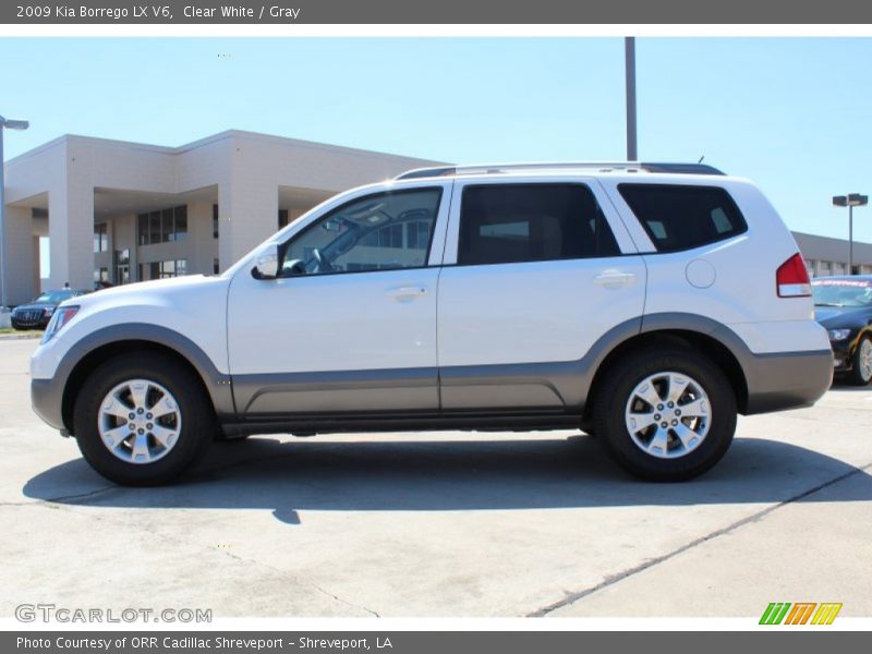 Clear White / Gray 2009 Kia Borrego LX V6