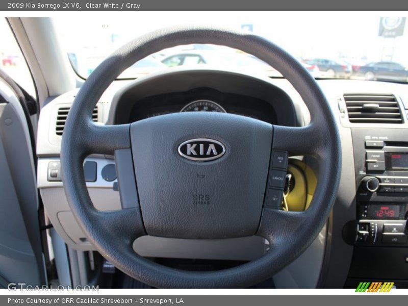 Clear White / Gray 2009 Kia Borrego LX V6