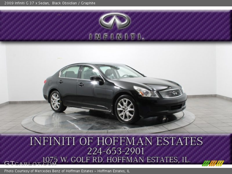 Black Obsidian / Graphite 2009 Infiniti G 37 x Sedan