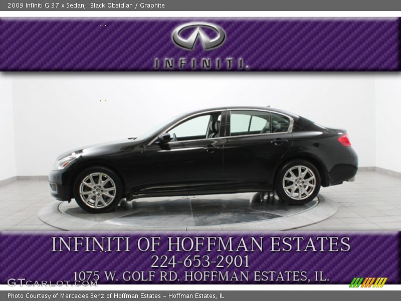 Black Obsidian / Graphite 2009 Infiniti G 37 x Sedan