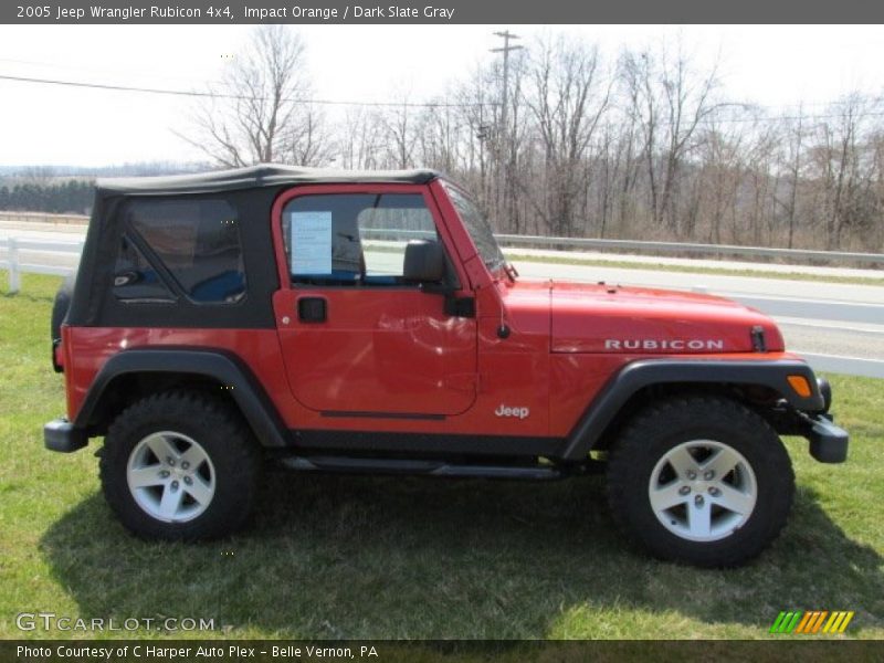 Impact Orange / Dark Slate Gray 2005 Jeep Wrangler Rubicon 4x4