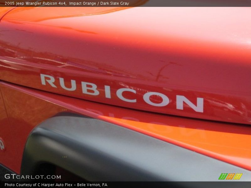 Impact Orange / Dark Slate Gray 2005 Jeep Wrangler Rubicon 4x4