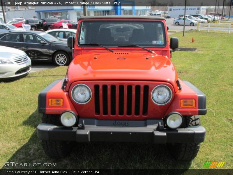 Impact Orange / Dark Slate Gray 2005 Jeep Wrangler Rubicon 4x4