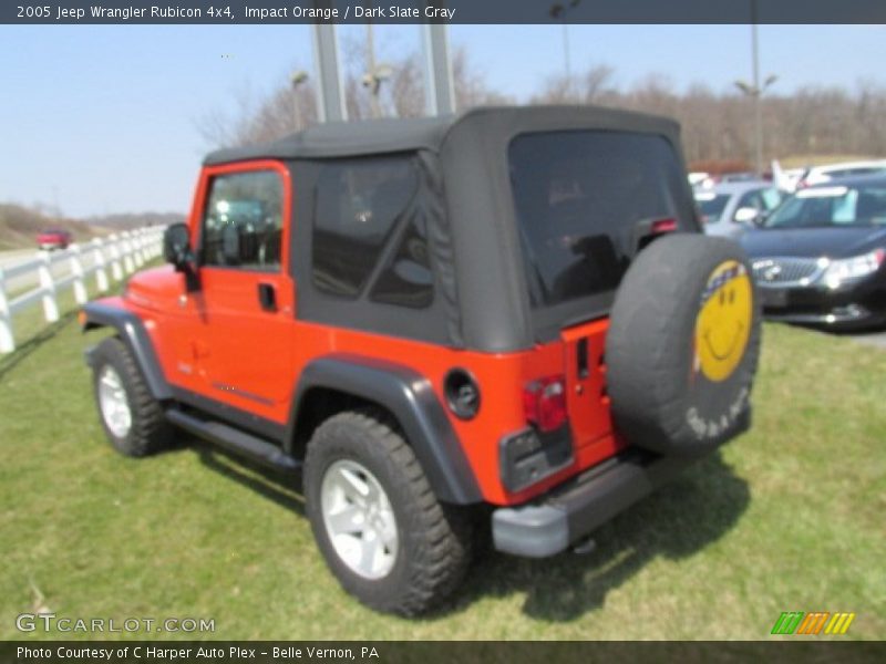 Impact Orange / Dark Slate Gray 2005 Jeep Wrangler Rubicon 4x4