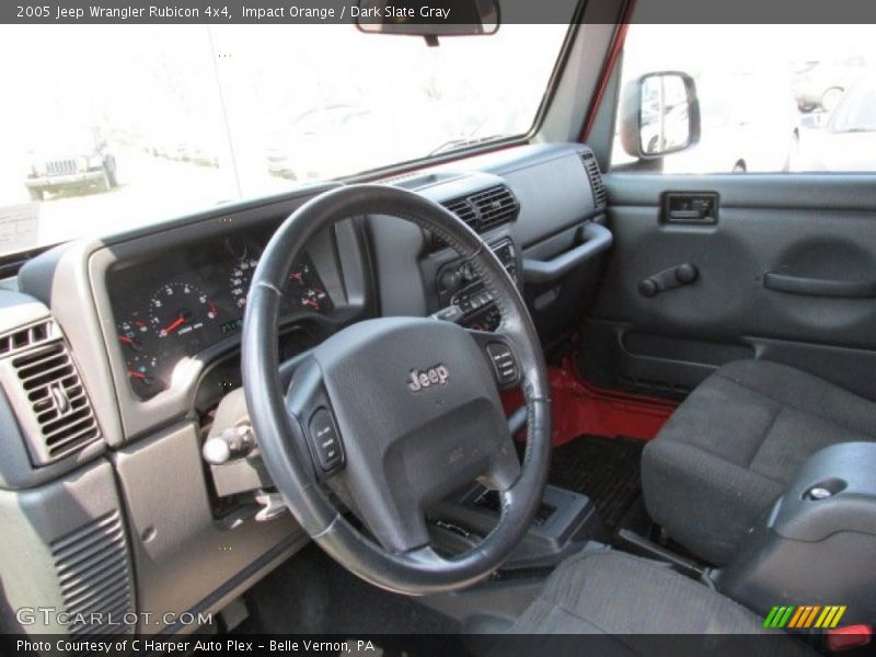 Impact Orange / Dark Slate Gray 2005 Jeep Wrangler Rubicon 4x4