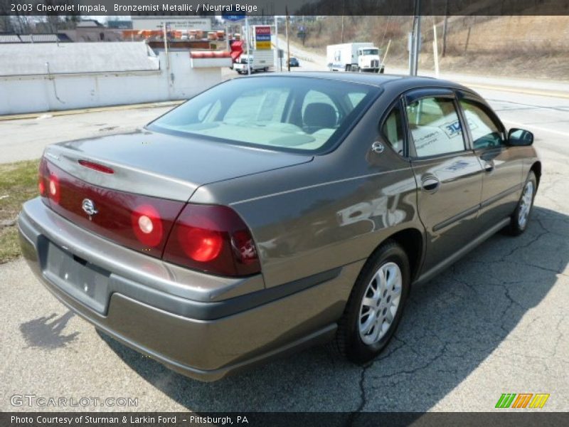 Bronzemist Metallic / Neutral Beige 2003 Chevrolet Impala
