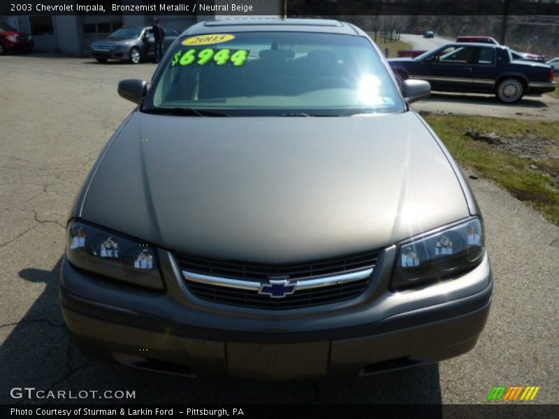Bronzemist Metallic / Neutral Beige 2003 Chevrolet Impala