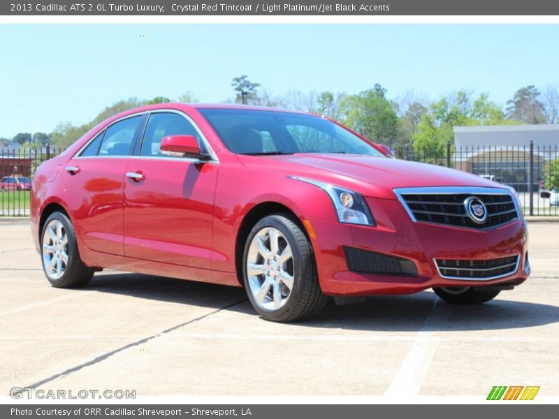 Crystal Red Tintcoat / Light Platinum/Jet Black Accents 2013 Cadillac ATS 2.0L Turbo Luxury