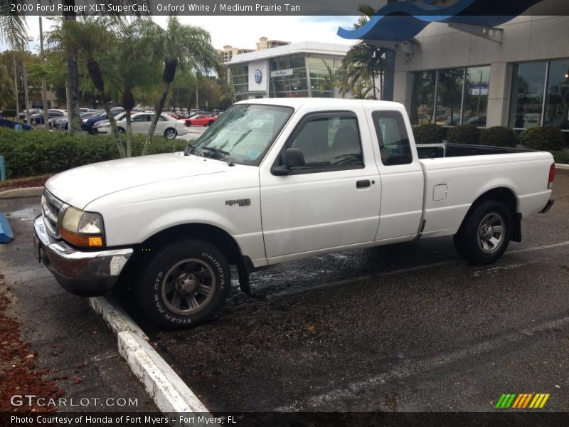 Oxford White / Medium Prairie Tan 2000 Ford Ranger XLT SuperCab