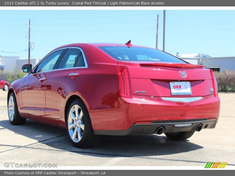 Crystal Red Tintcoat / Light Platinum/Jet Black Accents 2013 Cadillac ATS 2.0L Turbo Luxury