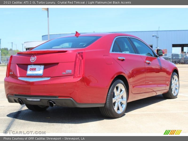 Crystal Red Tintcoat / Light Platinum/Jet Black Accents 2013 Cadillac ATS 2.0L Turbo Luxury