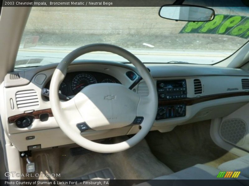 Bronzemist Metallic / Neutral Beige 2003 Chevrolet Impala