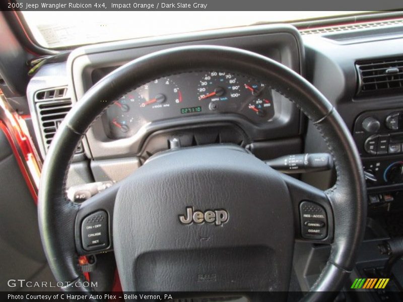Impact Orange / Dark Slate Gray 2005 Jeep Wrangler Rubicon 4x4