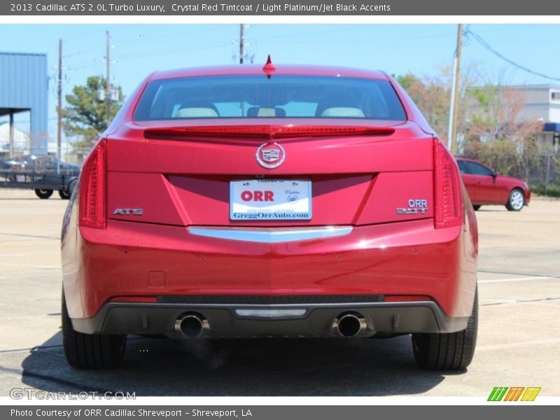 Crystal Red Tintcoat / Light Platinum/Jet Black Accents 2013 Cadillac ATS 2.0L Turbo Luxury