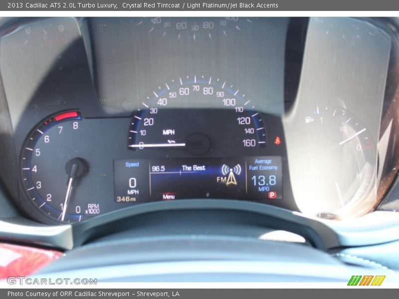Crystal Red Tintcoat / Light Platinum/Jet Black Accents 2013 Cadillac ATS 2.0L Turbo Luxury