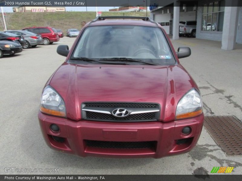 Mesa Red / Gray 2009 Hyundai Tucson GLS