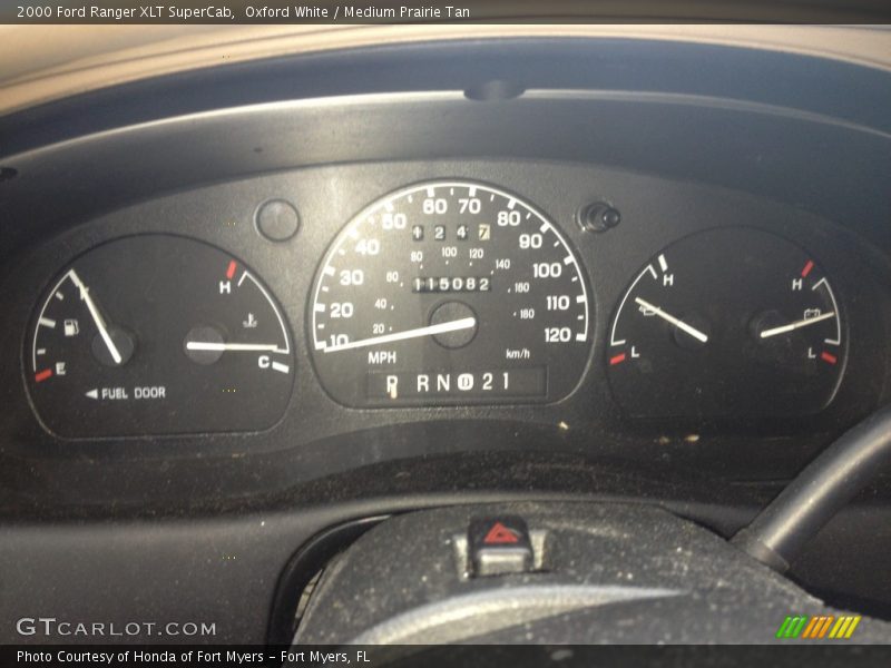 Oxford White / Medium Prairie Tan 2000 Ford Ranger XLT SuperCab