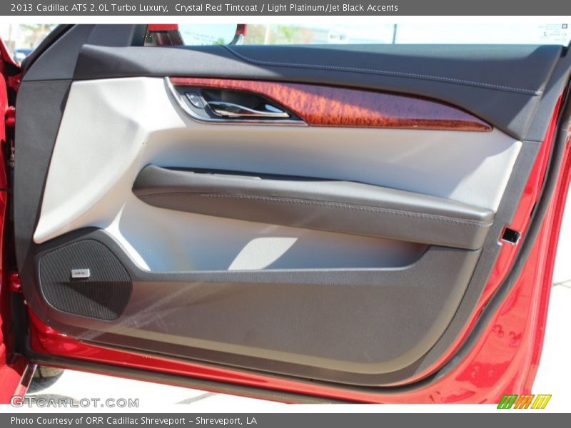 Crystal Red Tintcoat / Light Platinum/Jet Black Accents 2013 Cadillac ATS 2.0L Turbo Luxury