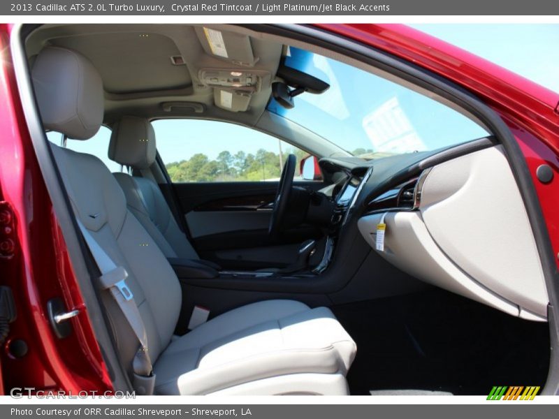Crystal Red Tintcoat / Light Platinum/Jet Black Accents 2013 Cadillac ATS 2.0L Turbo Luxury