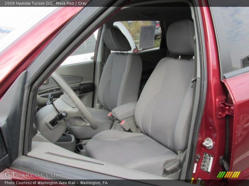 Mesa Red / Gray 2009 Hyundai Tucson GLS