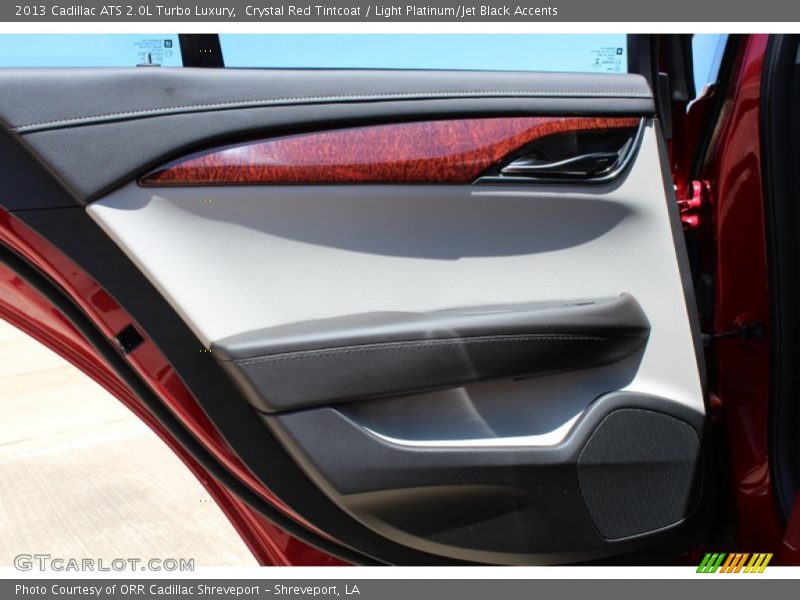 Crystal Red Tintcoat / Light Platinum/Jet Black Accents 2013 Cadillac ATS 2.0L Turbo Luxury