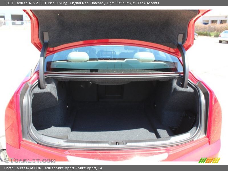 Crystal Red Tintcoat / Light Platinum/Jet Black Accents 2013 Cadillac ATS 2.0L Turbo Luxury