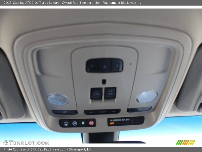 Crystal Red Tintcoat / Light Platinum/Jet Black Accents 2013 Cadillac ATS 2.0L Turbo Luxury